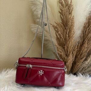 Tory Burch Kira Diamond Quilt East West Vanity Case